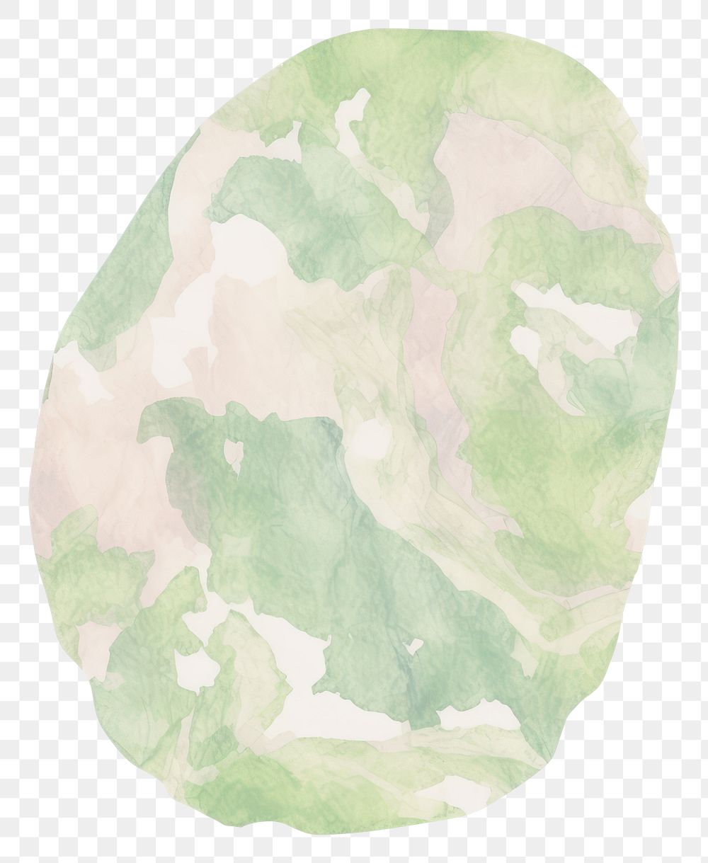 PNG Green nature marble distort shape paper white background microbiology.