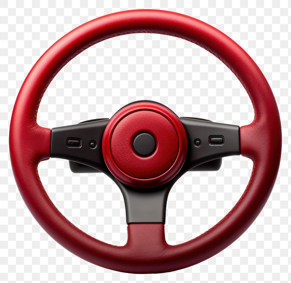 PNG Car steering wheel vehicle white background transportation.