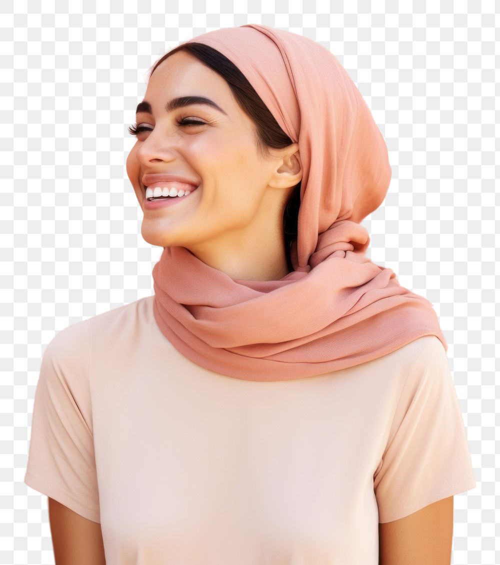 PNG Middle eastern woman in summer outfit smiling scarf adult.