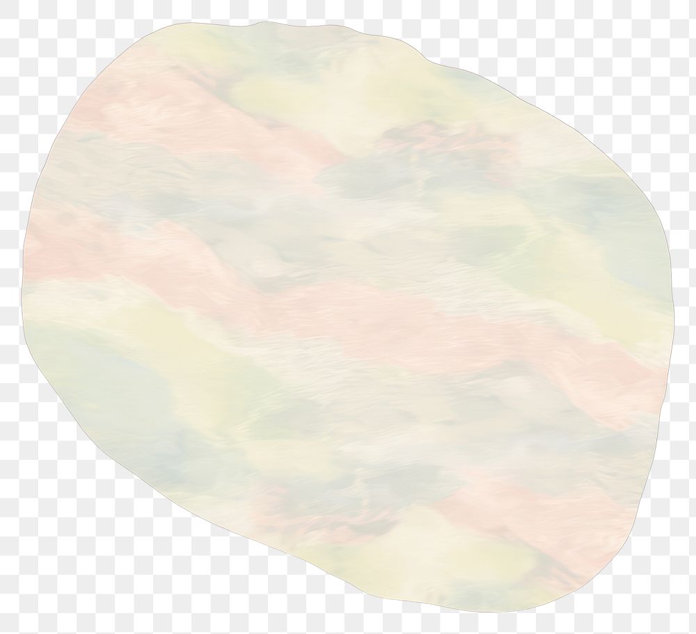 PNG Pastel shape marble distort shape paper white background accessories.