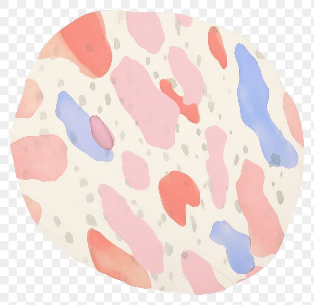 PNG Polka dot pattern marble distort shape white background magnification microbiology.