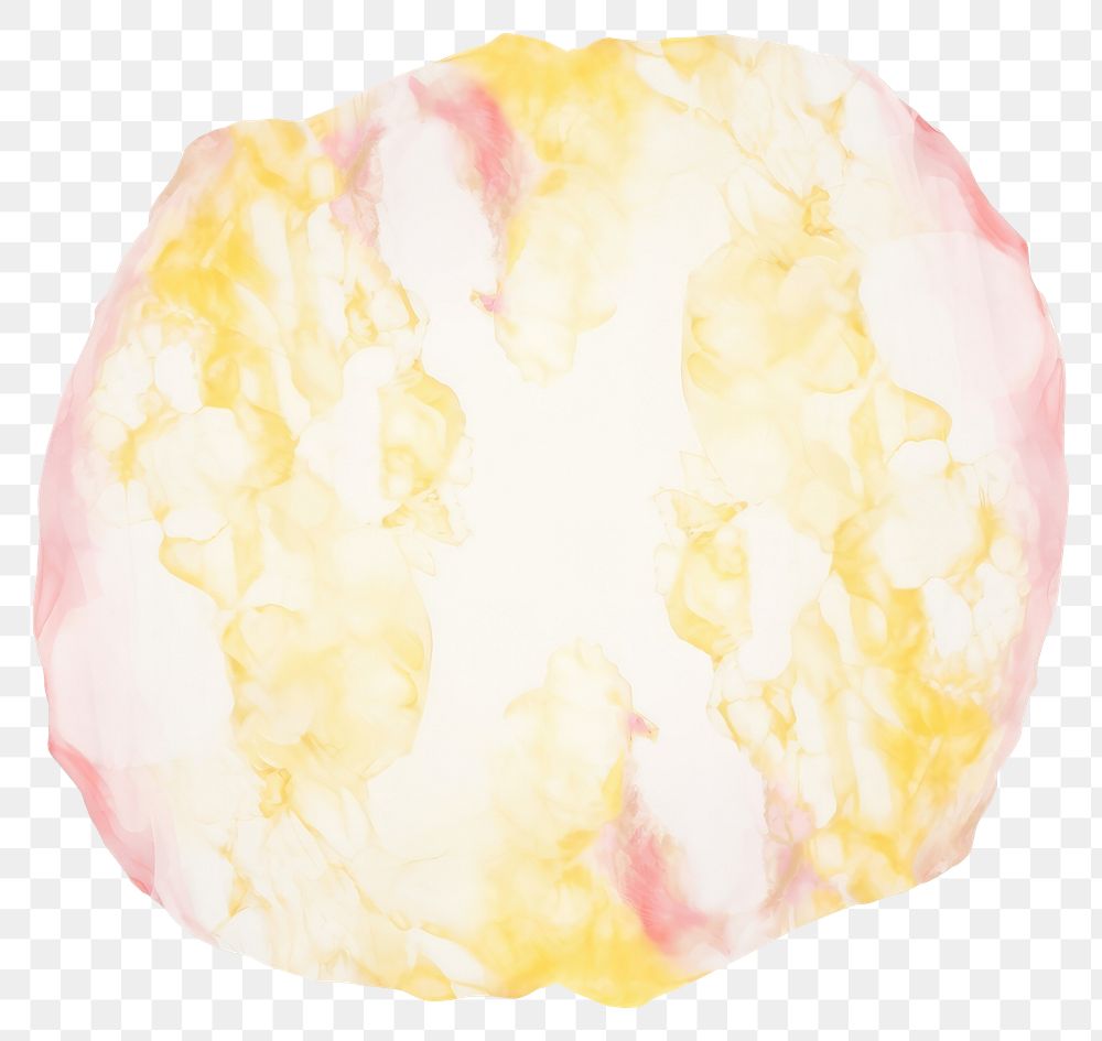 PNG Popcorn marble distort shape petal food white background.
