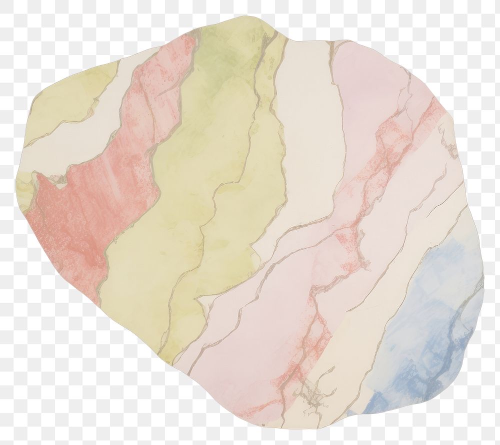 PNG Rock marble distort shape paper white background accessories.