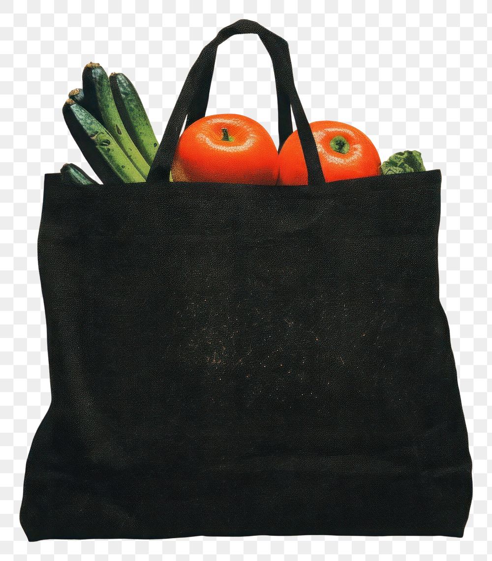PNG Grocery bag handbag plant food.