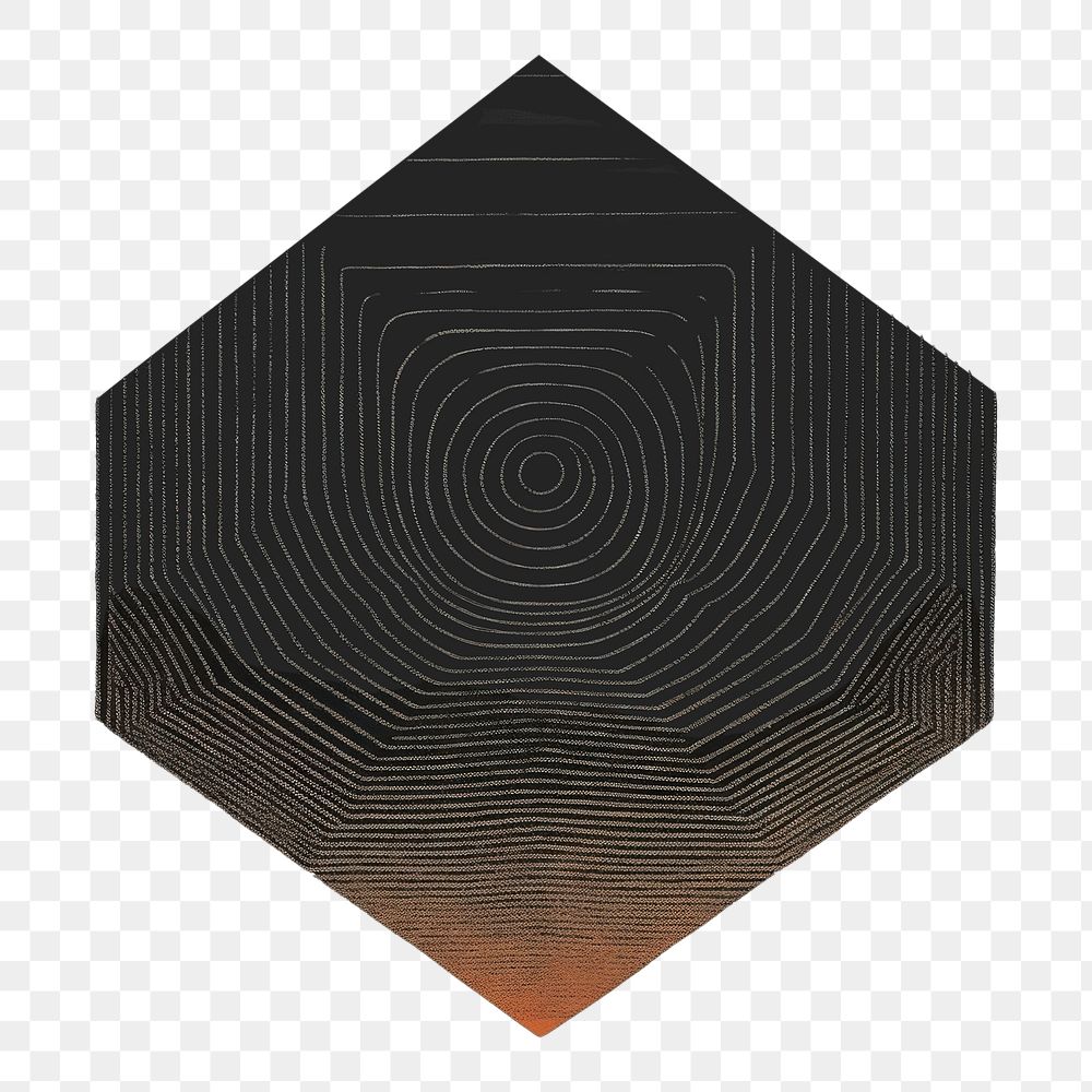 PNG Silkscreen illustration of geometric art backgrounds concentric.