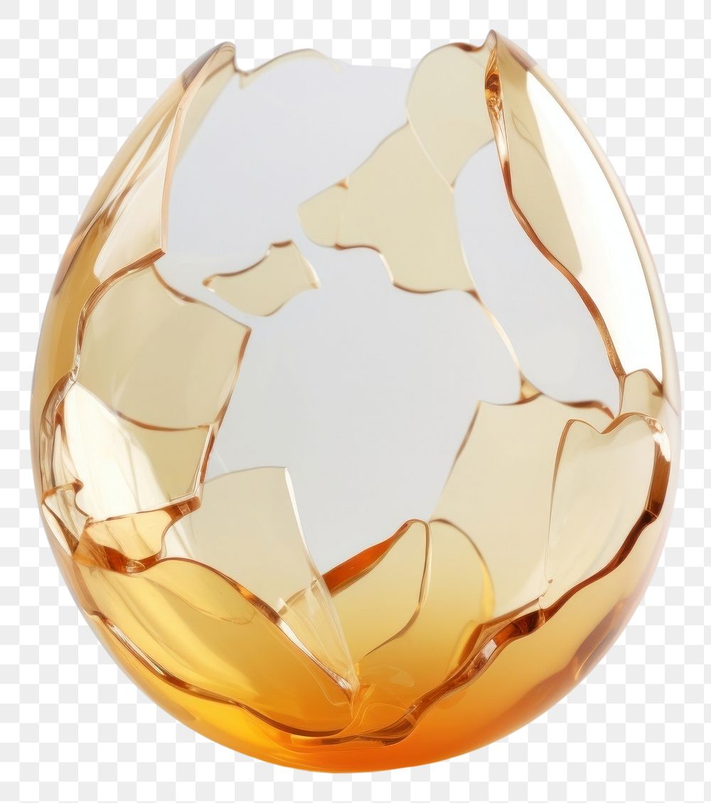 PNG Broken egg shape transparent no color glass filament lighting.