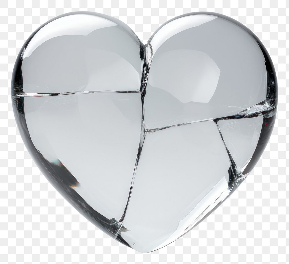 PNG Broken heart icon glass minimal accessories misfortune accessory.