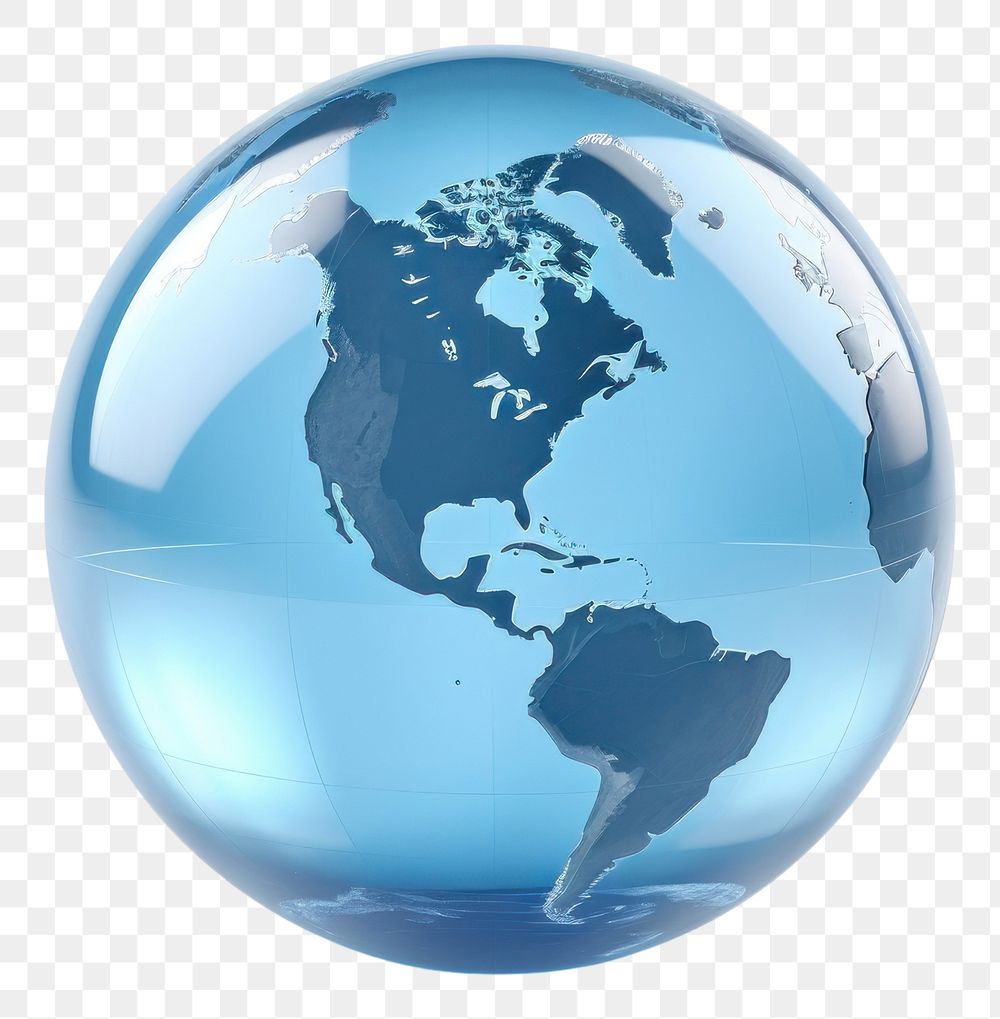 PNG Globe icon transparent minimal sphere planet glass.