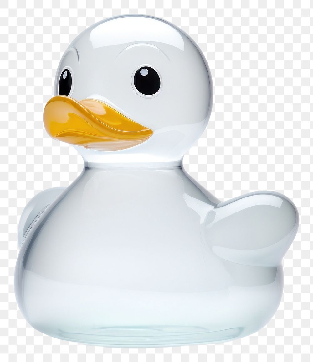 PNG Duck animal glass white.