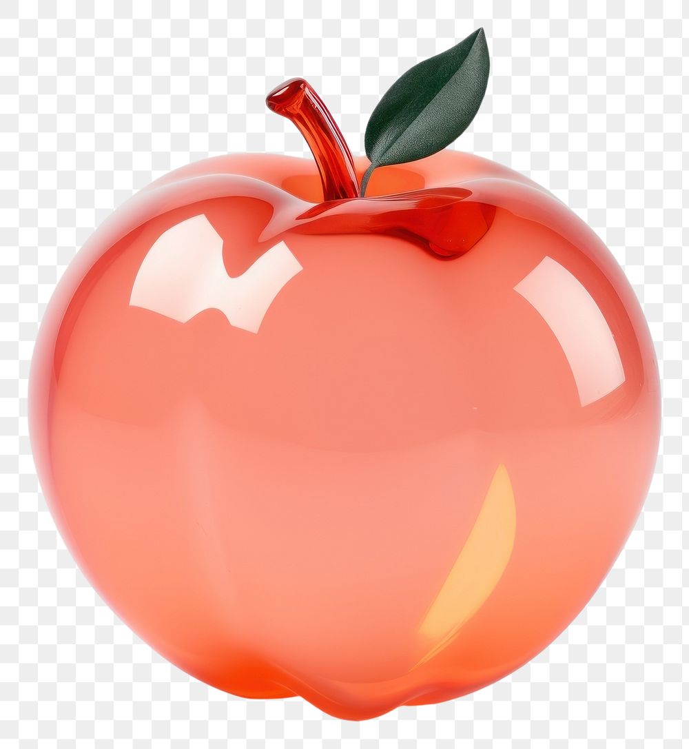 PNG Peach shape apple fruit plant.