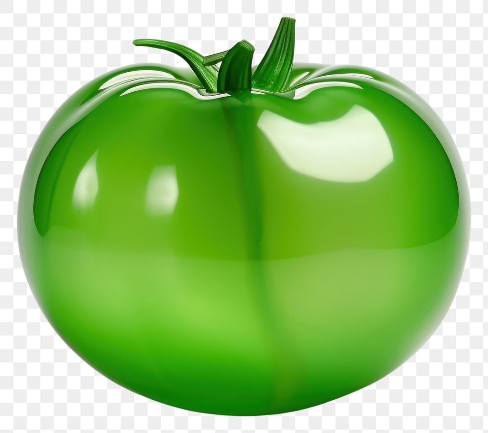 PNG Tomato green shape transparent minimal vegetable fruit plant.