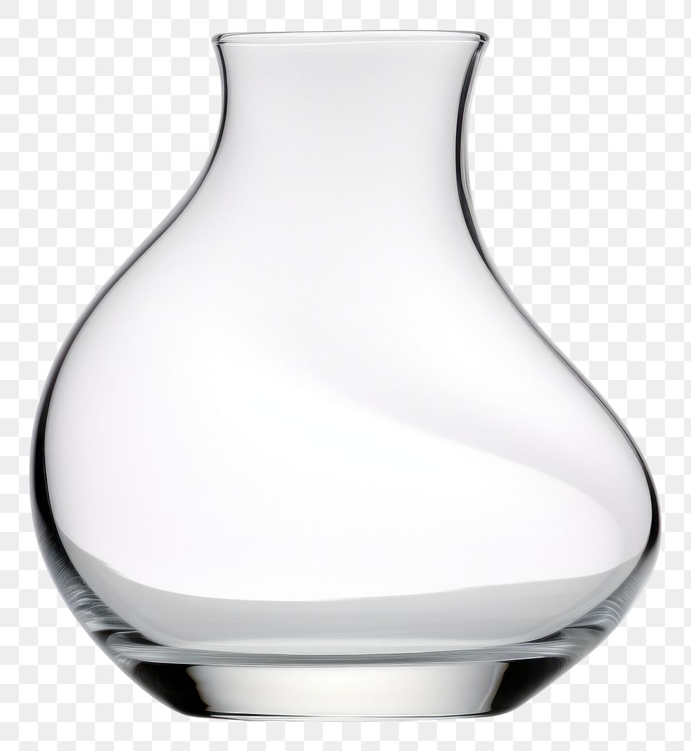 PNG Vase curve no color transparent glass biotechnology biochemistry.