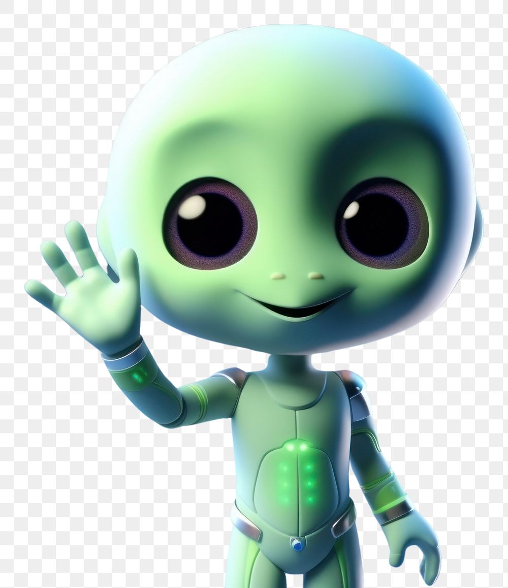 PNG Space cartoon alien cute. AI generated Image by rawpixel.