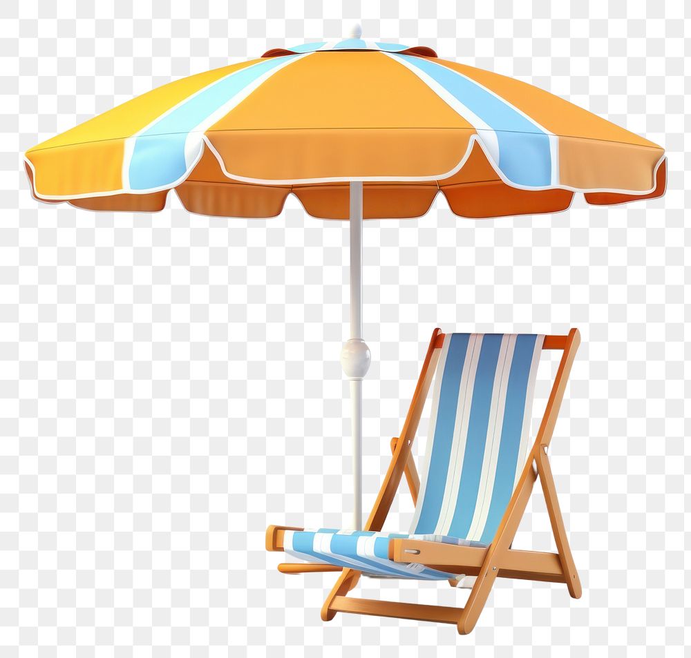 PNG Beach umbrella chair furniture.