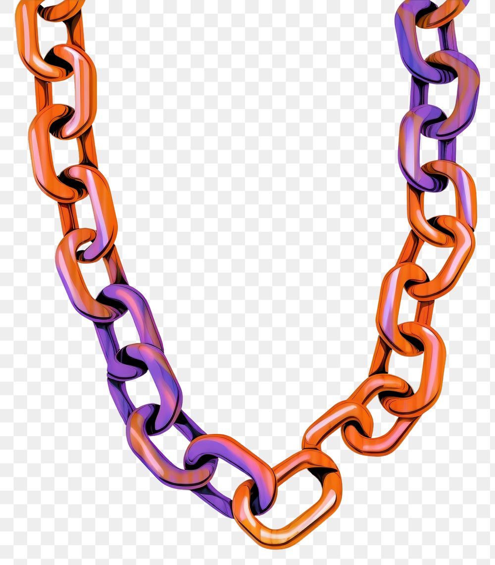 PNG  A chain necklace jewelry black background.
