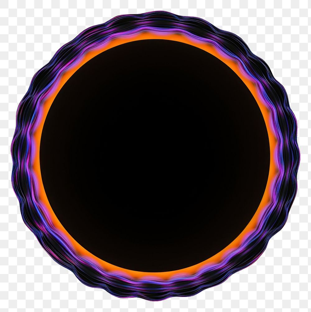 PNG  A circle frame technology purple black background.