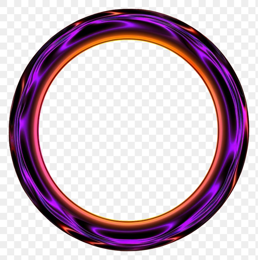 PNG  A circle frame technology pattern purple.