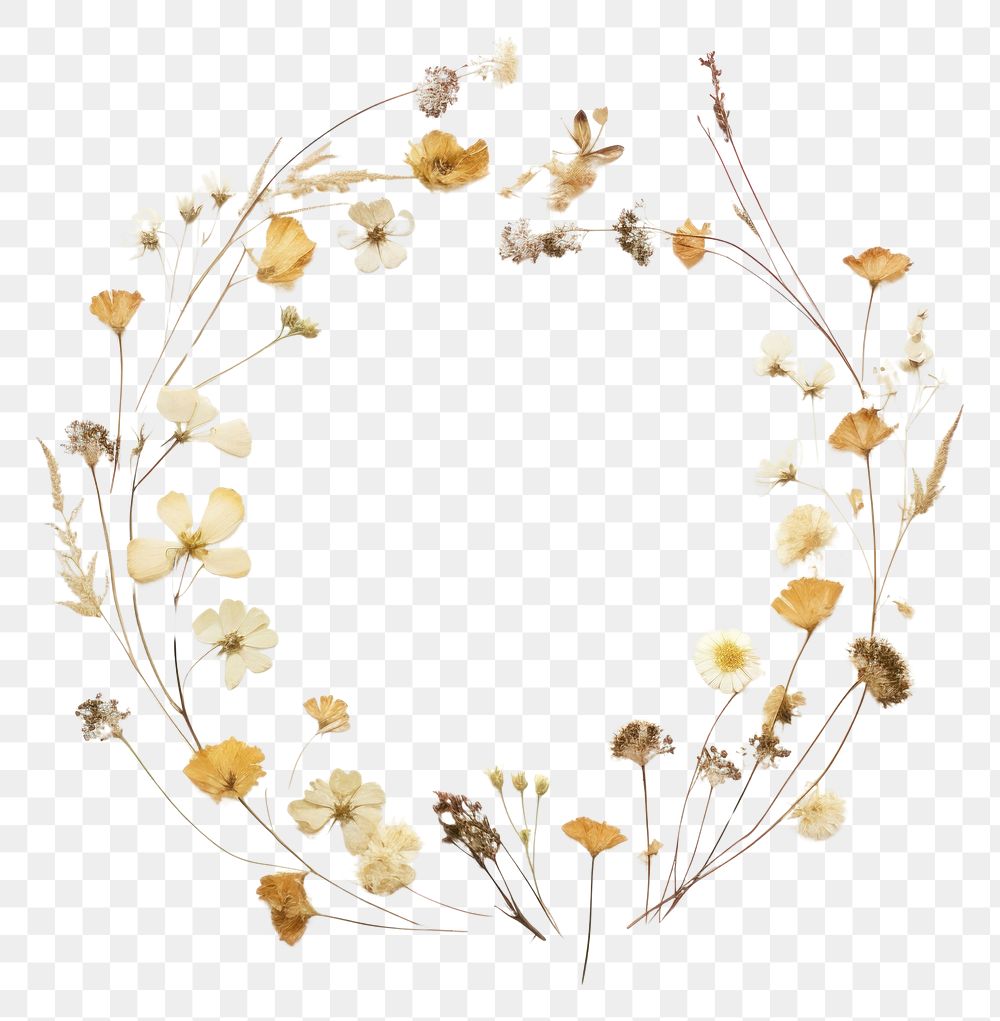 PNG Real pressed small flowers jewelry plant accessories. AI generated Image by rawpixel.