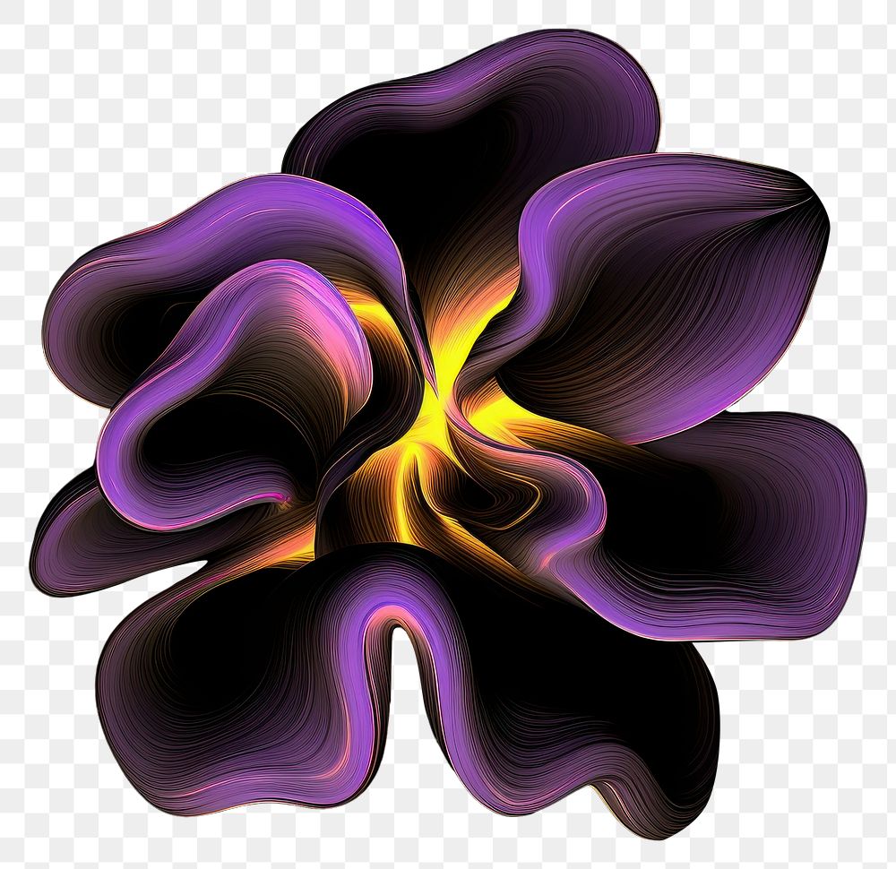 PNG  A flower pattern purple black background.