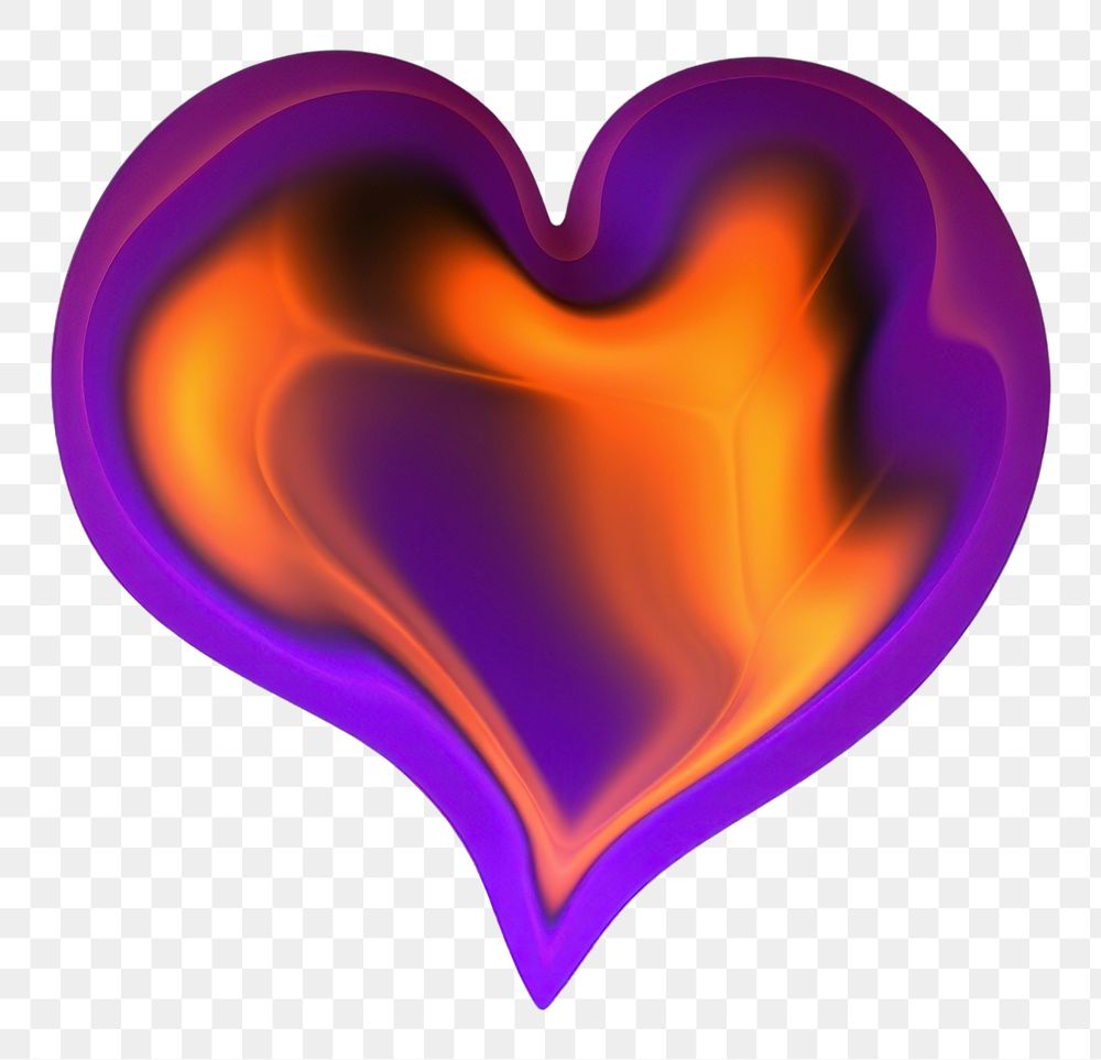 PNG  A heart shape purple black background single object.