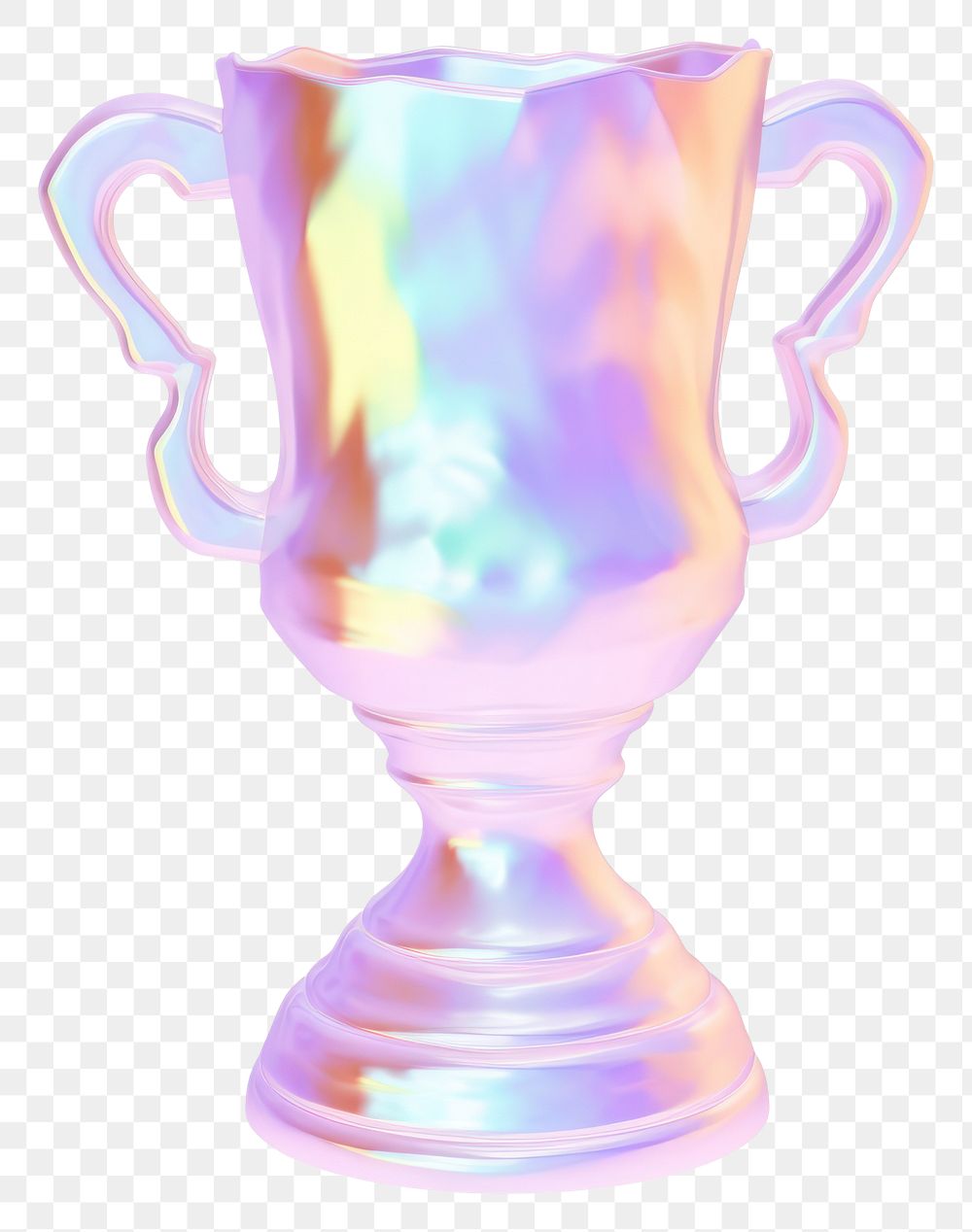 PNG  A holography trophy glass white background single object.