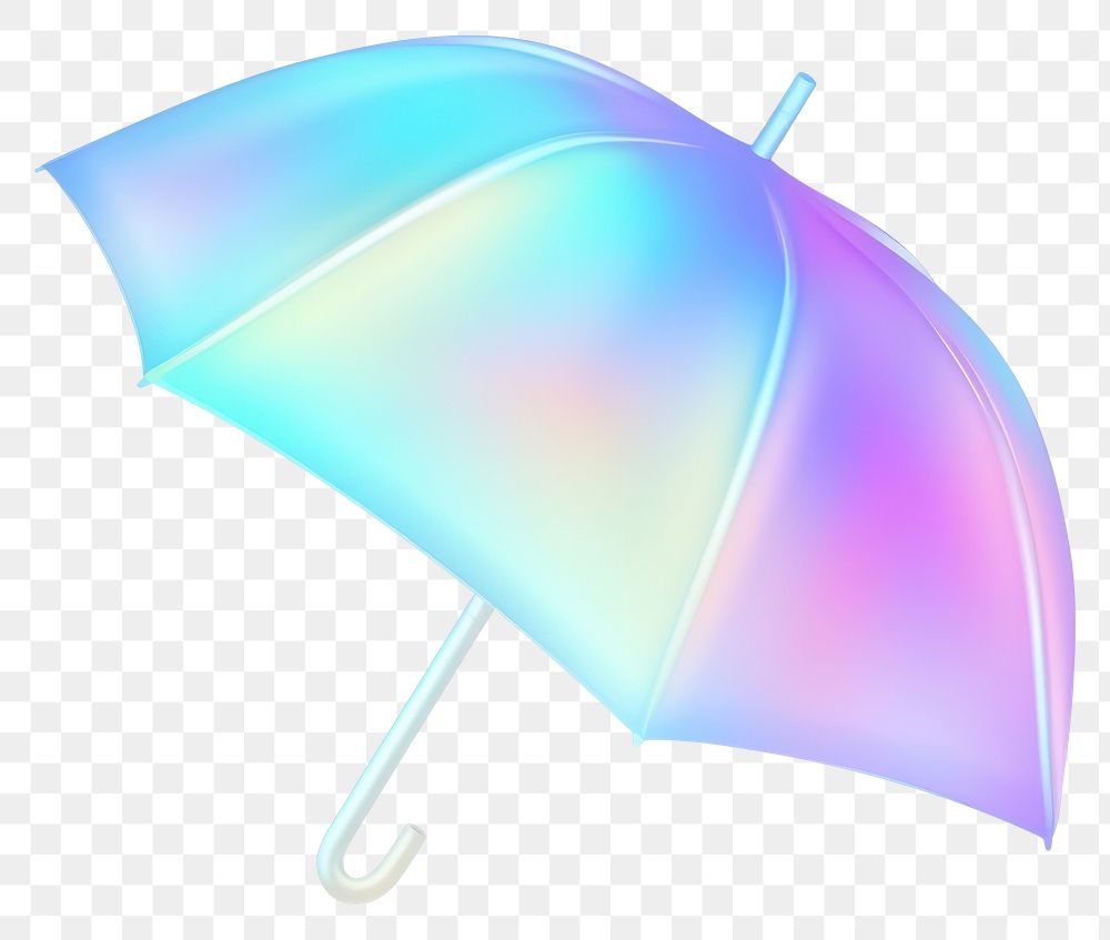 PNG  A holography umbrella icon rain white background single object.