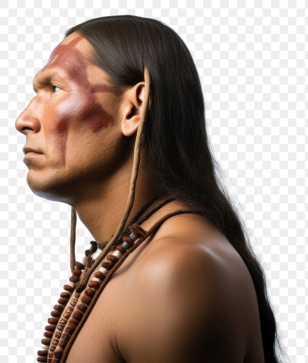 PNG  Native american portrait adult photo. AI generated Image by rawpixel.