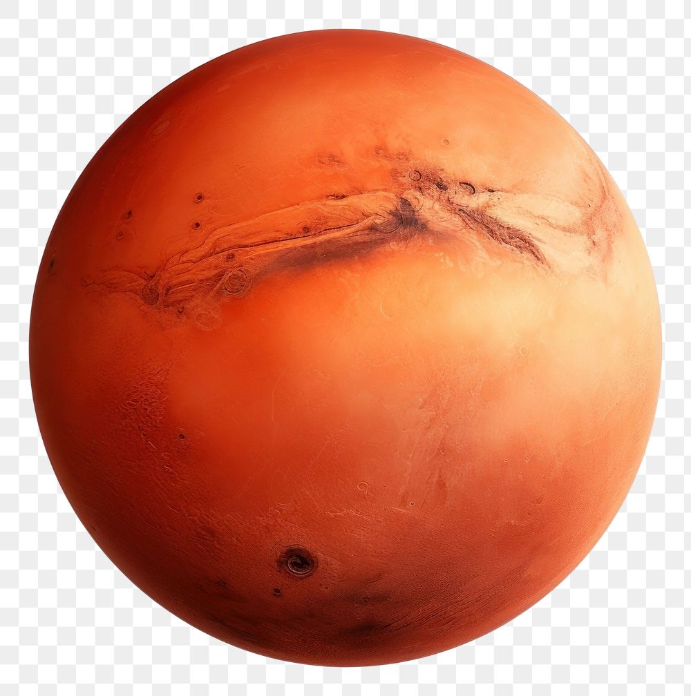 PNG  Mars planet white background astronomy. AI generated Image by rawpixel.