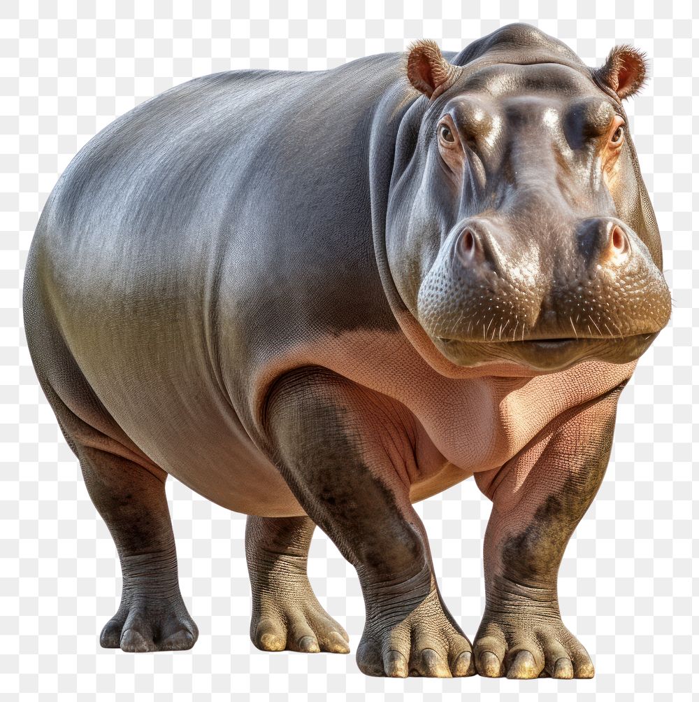 PNG  Hippopotamus wildlife animal mammal