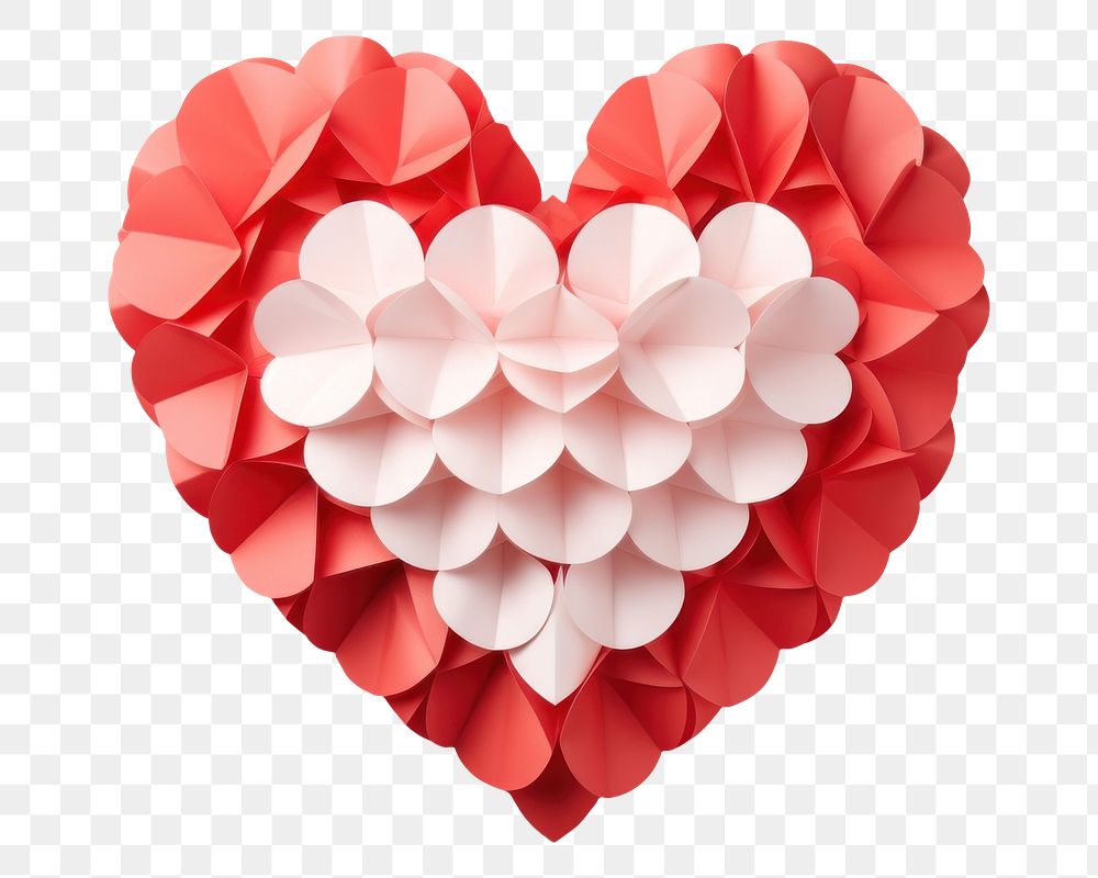 PNG  Heart celebration origami paper creativity.