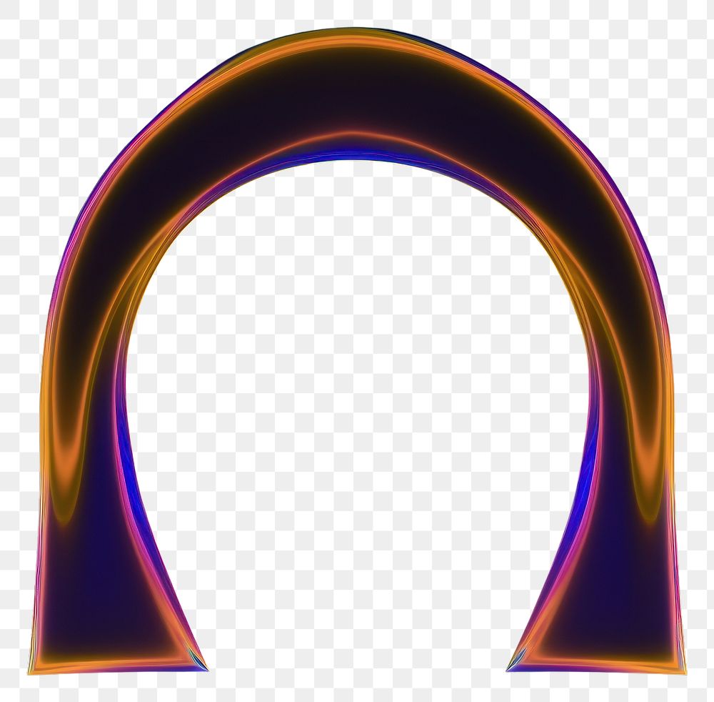 PNG  An arch shape purple night black background.