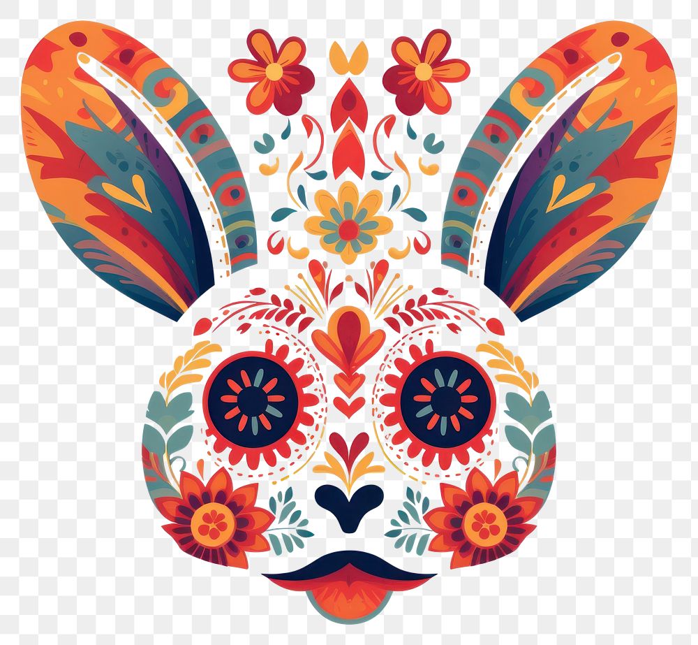 PNG  Easter bunny graphics pattern art.