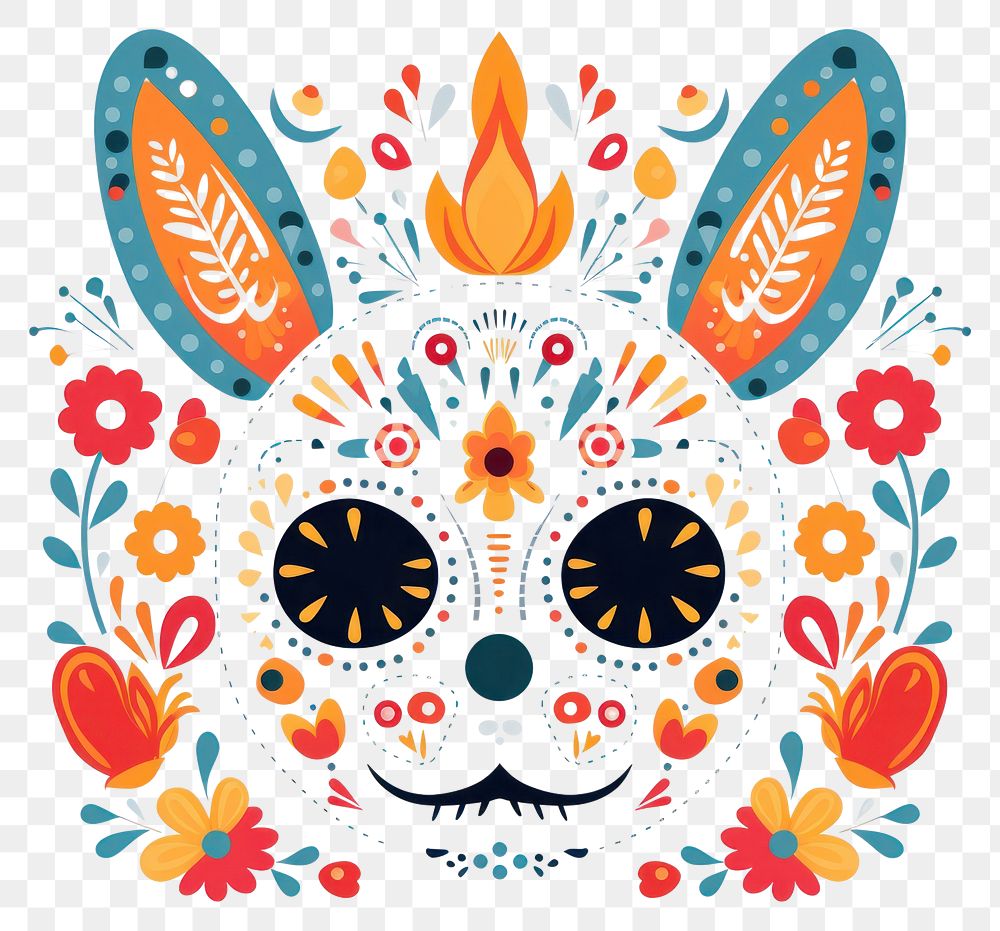 PNG  Easter bunny graphics pattern art.