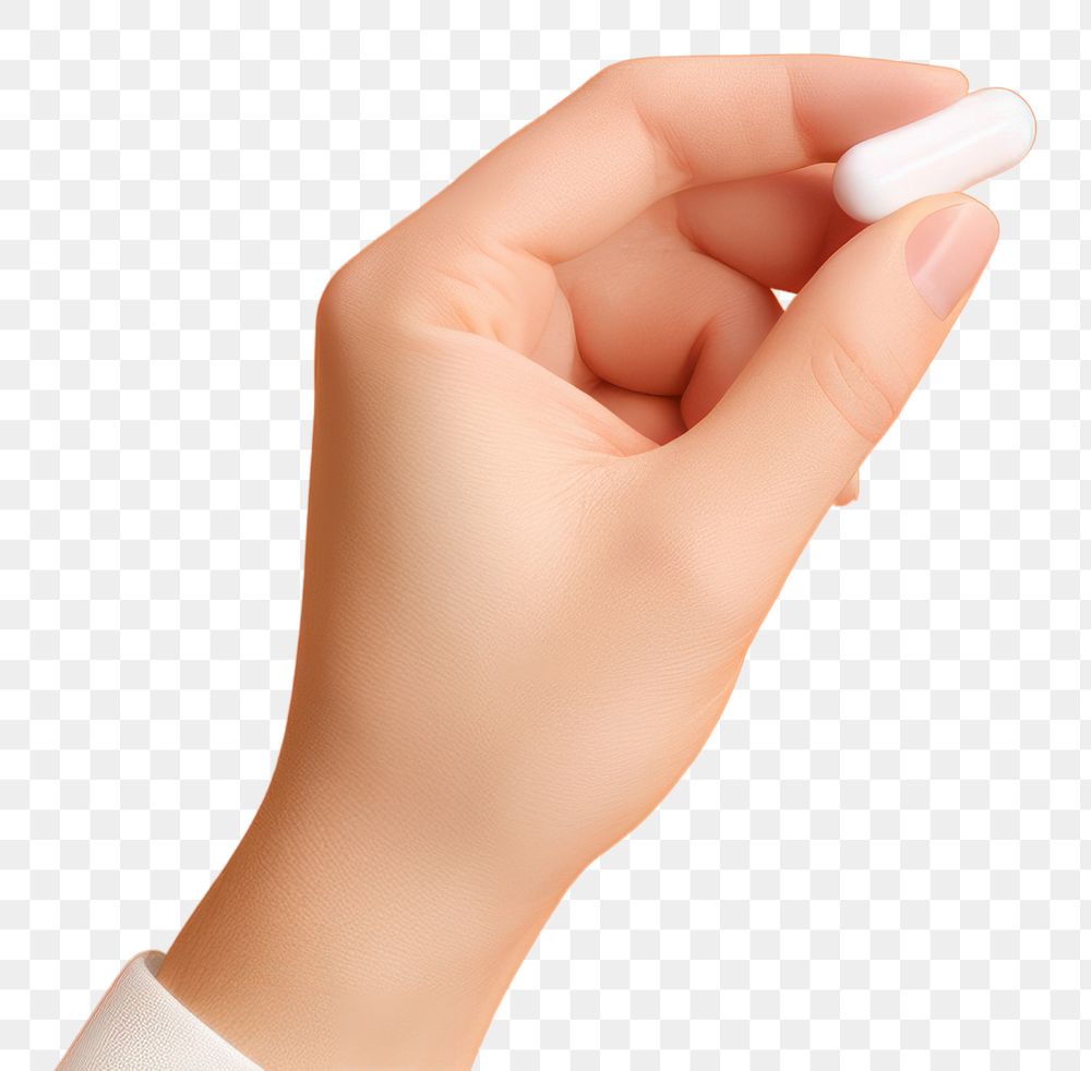 PNG  Pill holding finger hand. AI generated Image by rawpixel.