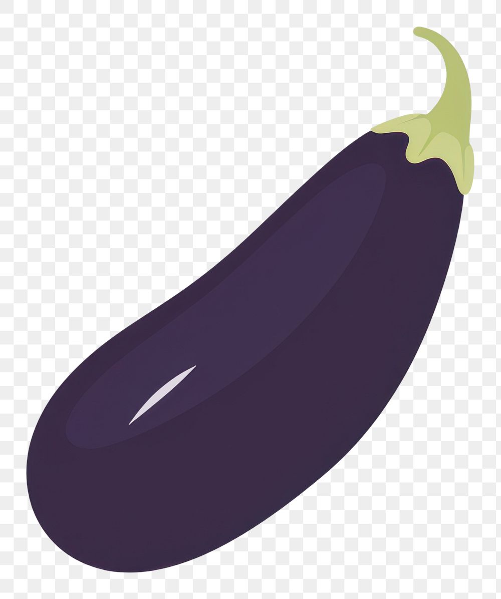 PNG  Illustration of a simple eggplant vegetable food freshness.