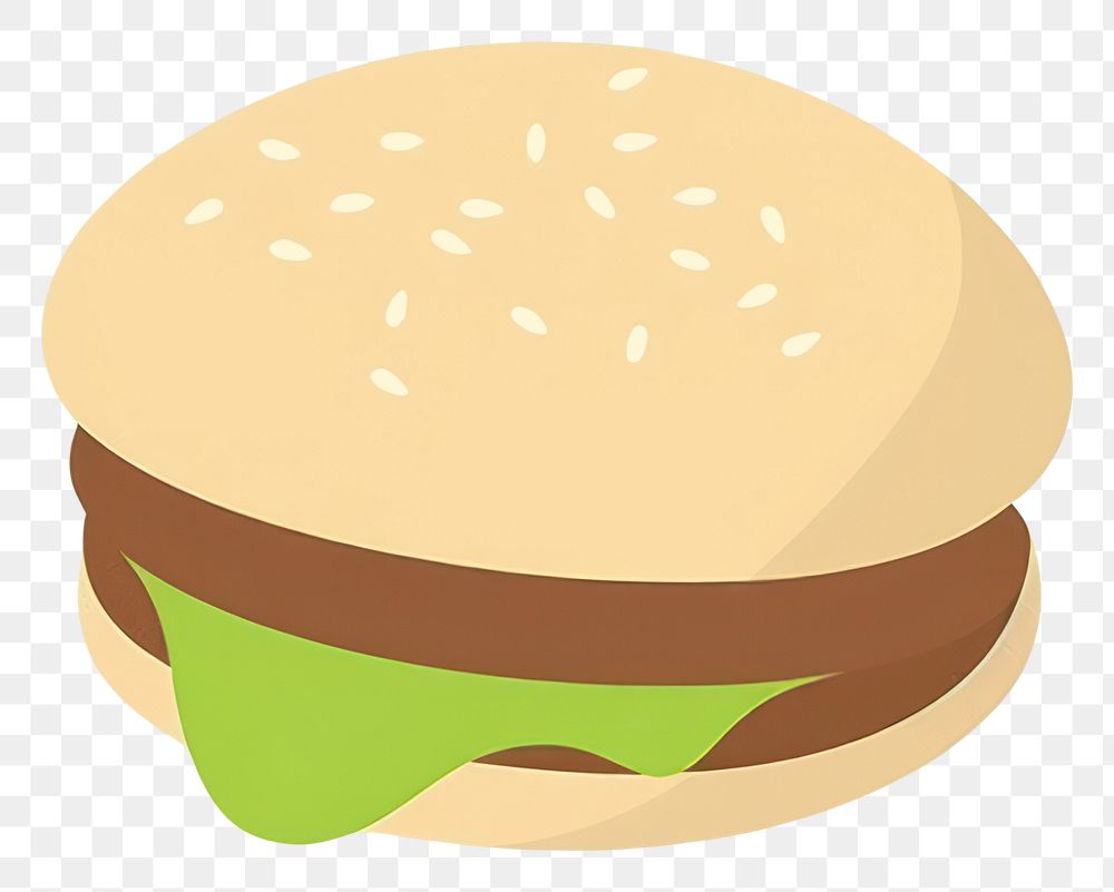PNG  Illustration of a simple hamburger food freshness astronomy.