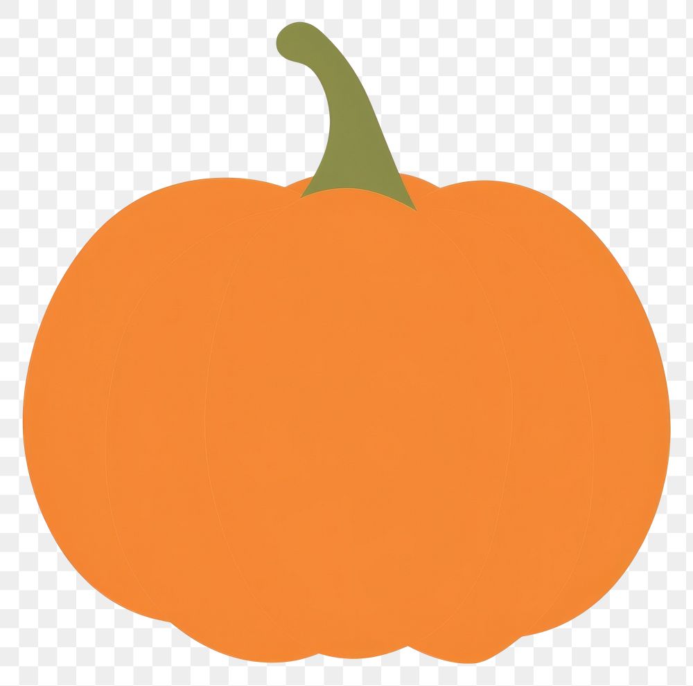 PNG  Illustration of a simple pumpkin vegetable plant food.