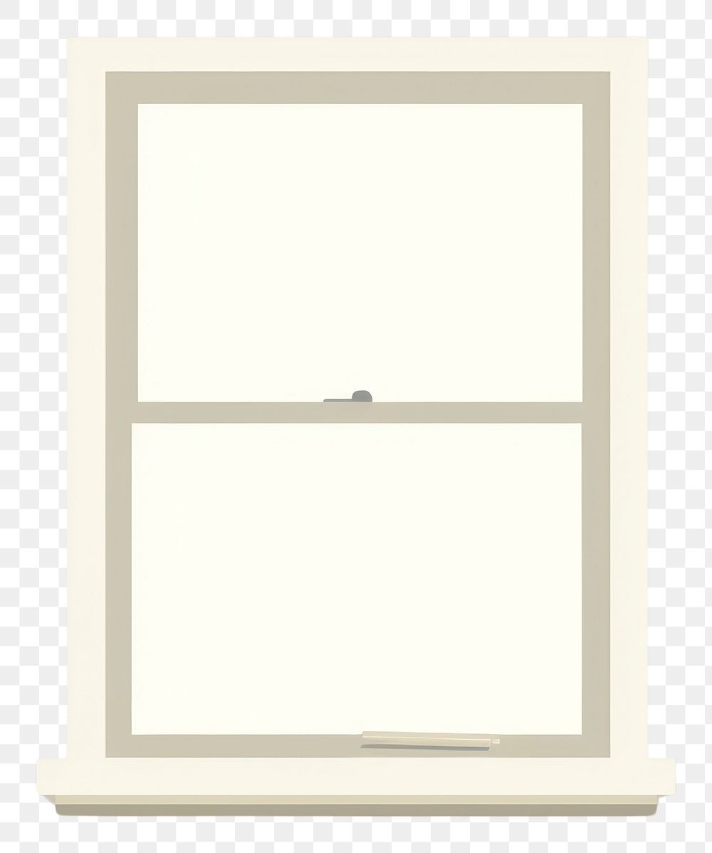 PNG  Illustration of a simple window architecture rectangle letterbox.