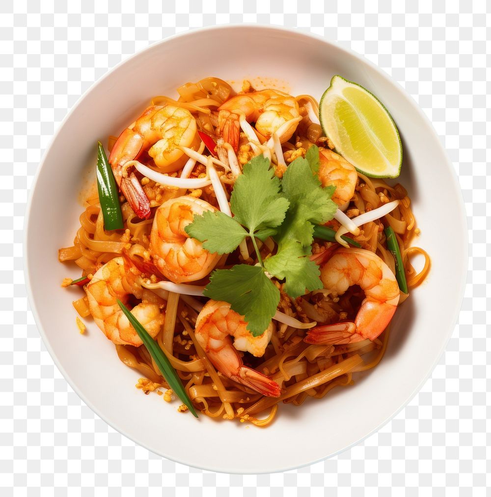 PNG  Seafood shrimp pasta plate. AI generated Image by rawpixel.