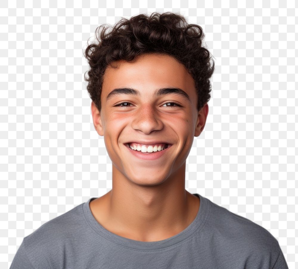 PNG Portrait teenager of a handsome man smiling portrait adult smile.