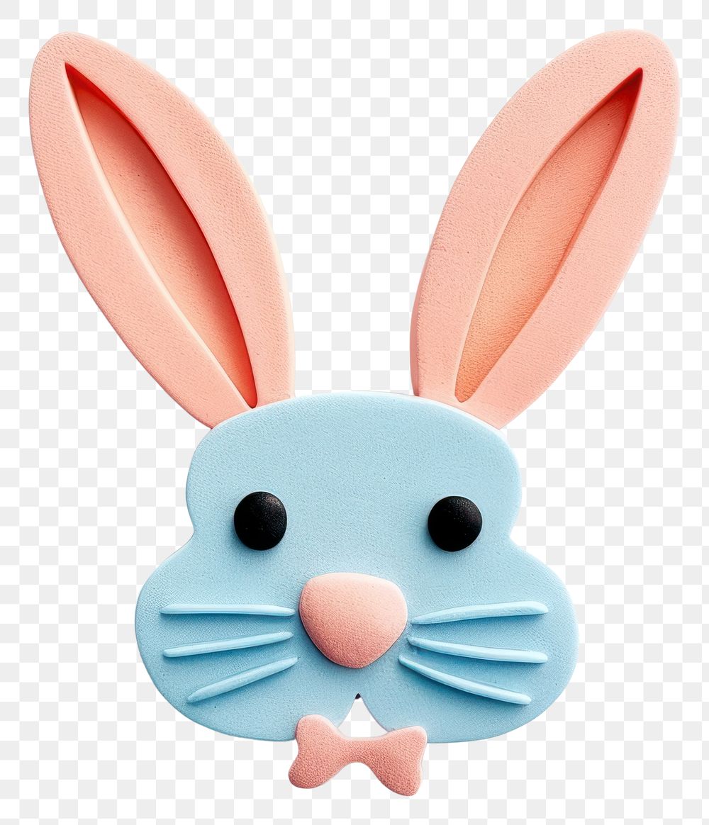 PNG  Plasticine of Easter bunny easter toy anthropomorphic.