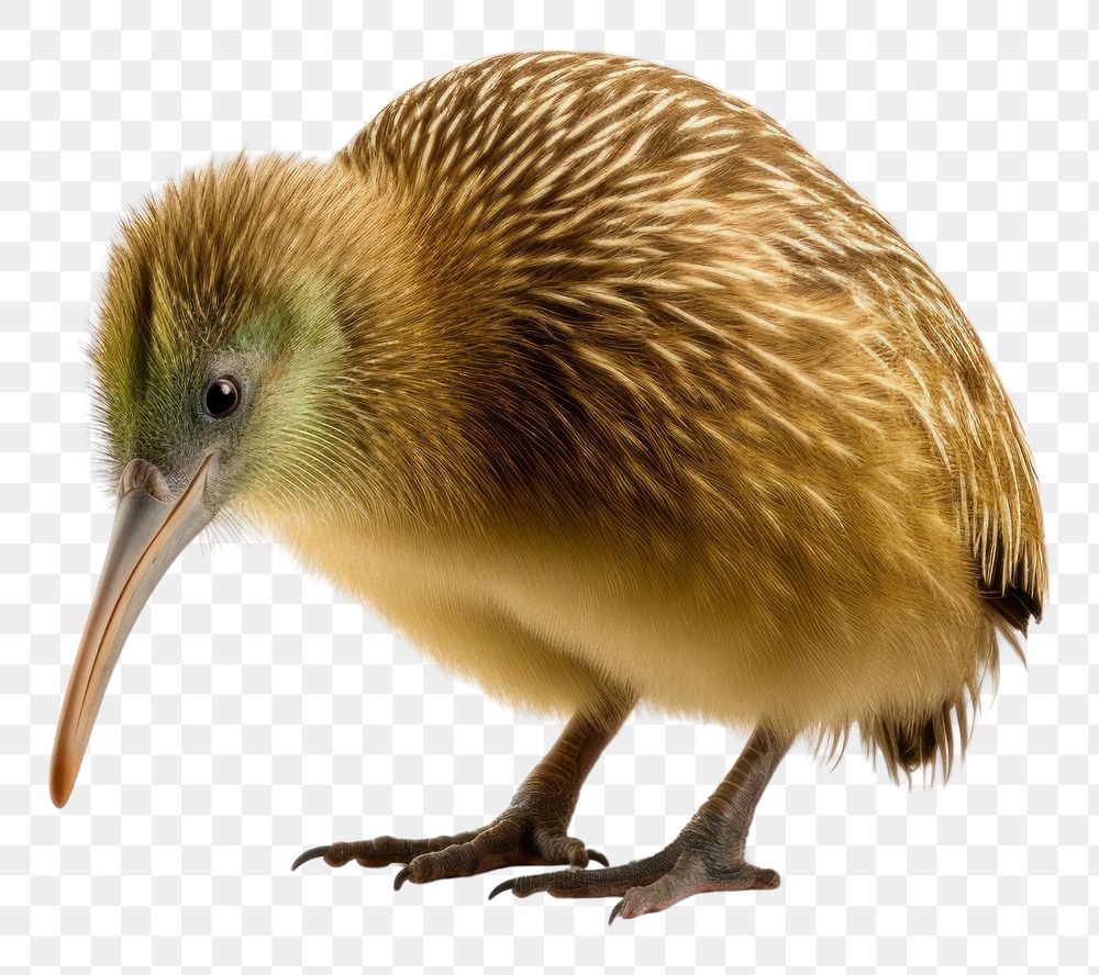 PNG Kiwi bird animal beak white background.