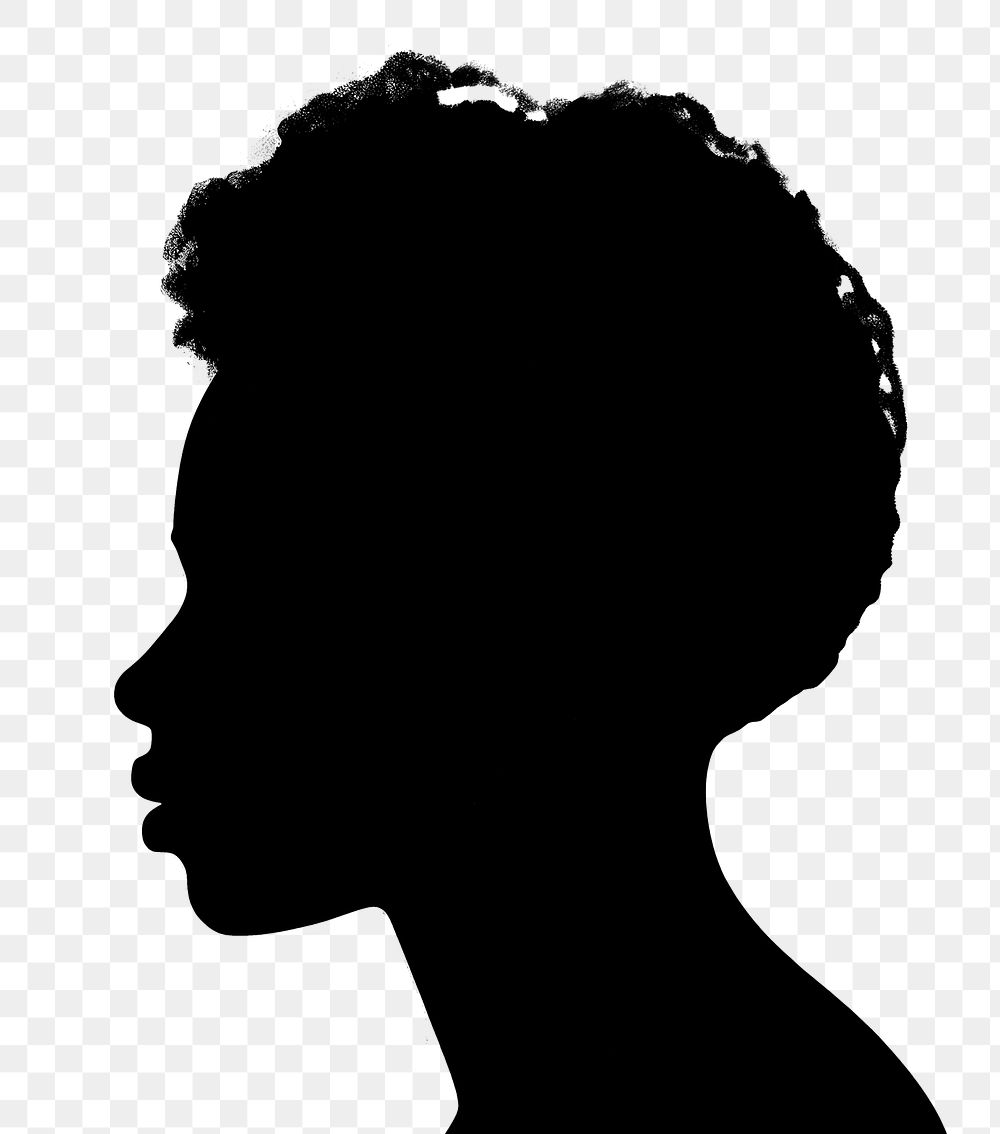 PNG  Black people silhouette adult art red. AI generated Image by rawpixel.