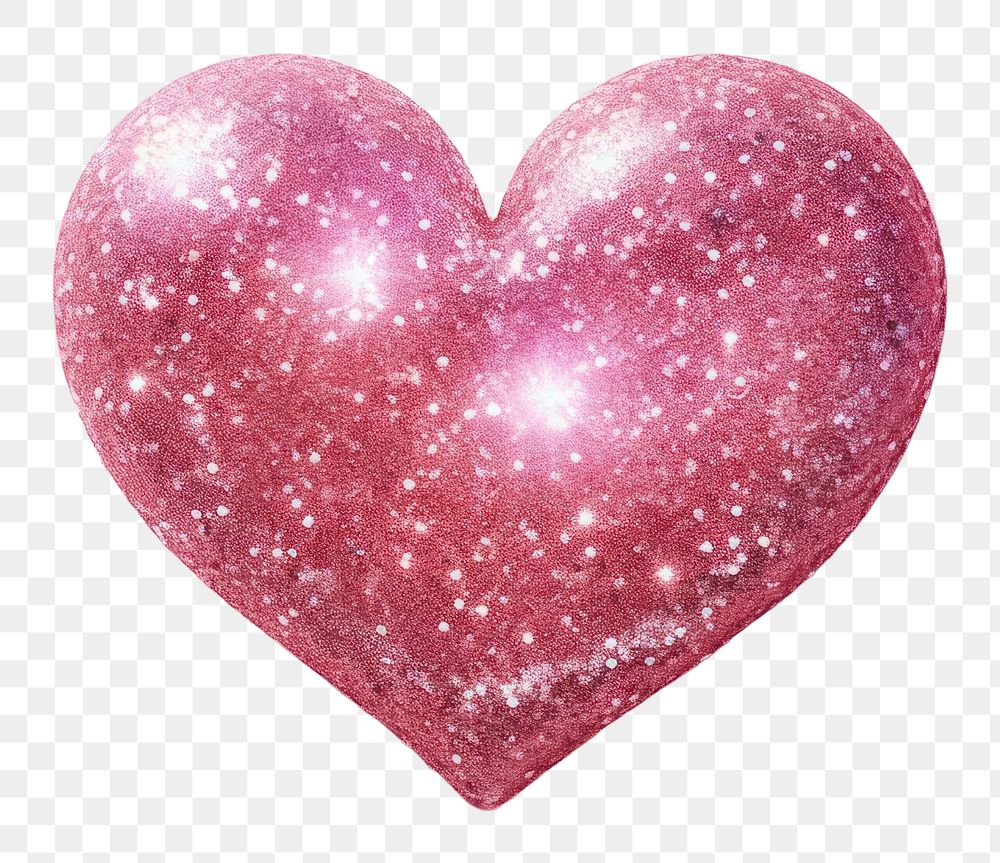 PNG Heart glitter pink pink background. 