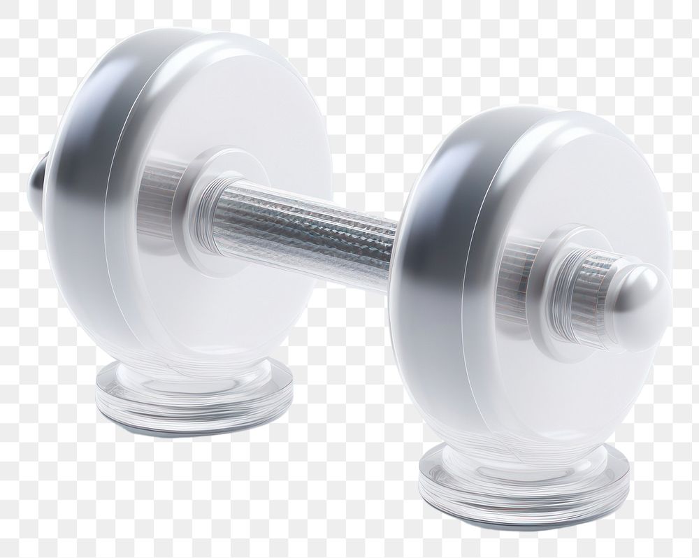 PNG  Dumbbell icon white background bodybuilding equipment.