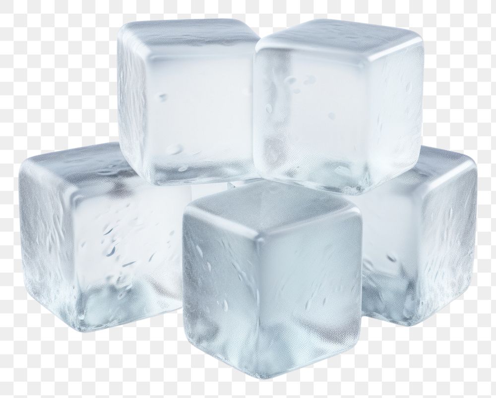 PNG  Ice cubes white white background freezing.