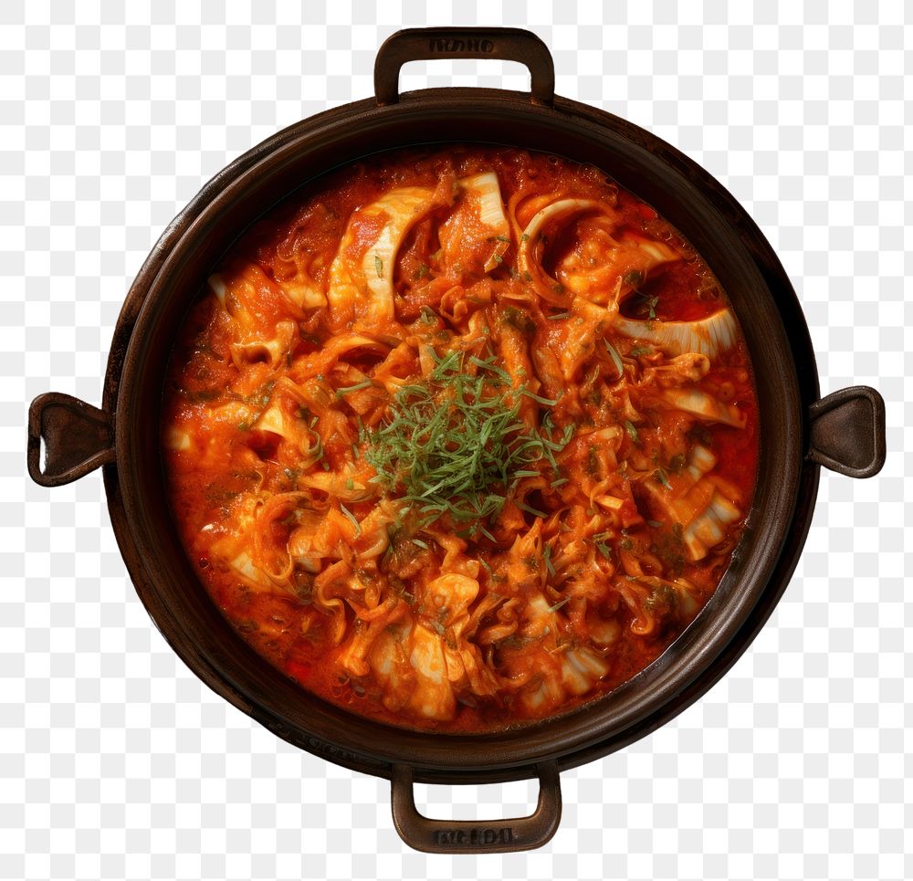PNG  Kimchi food stew meal.