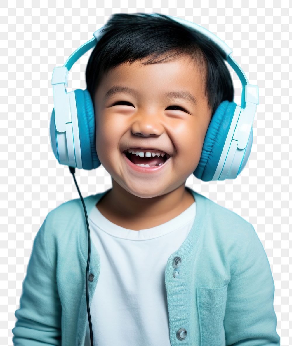 PNG  South east asian headphones portrait smiling.