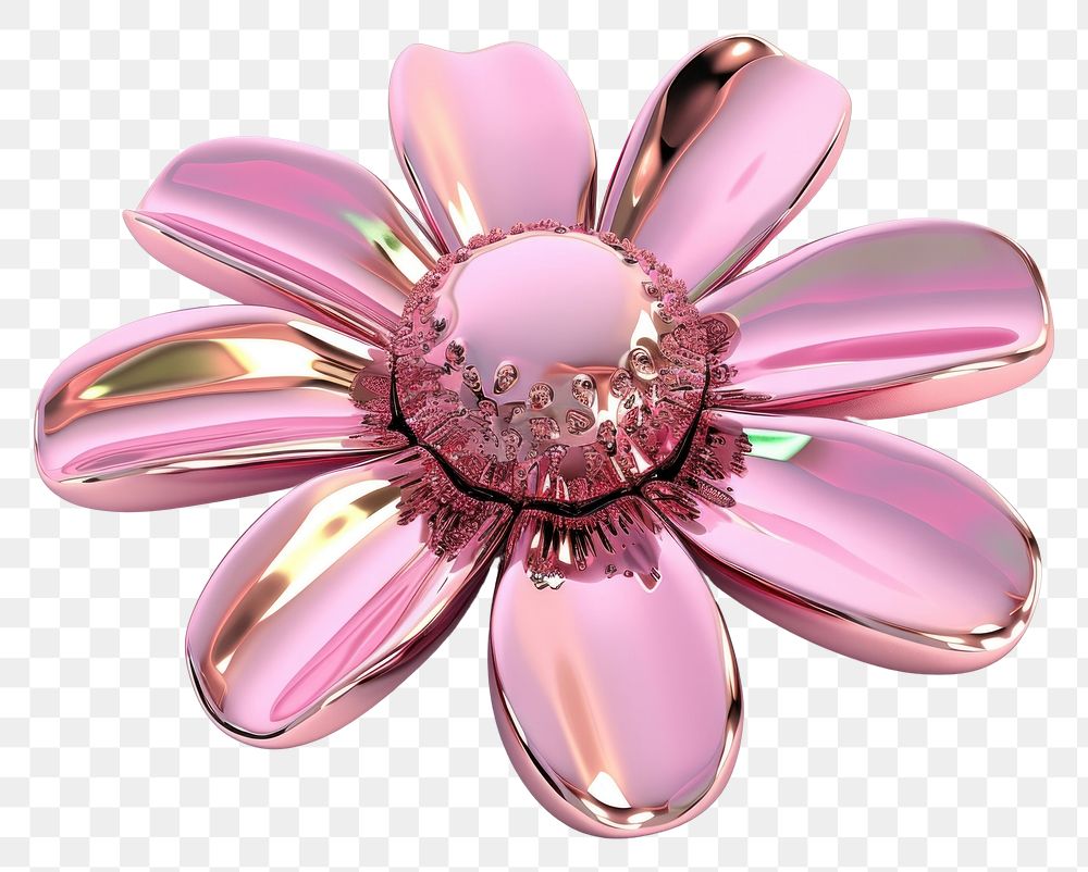 PNG Jewelry flower brooch pink.
