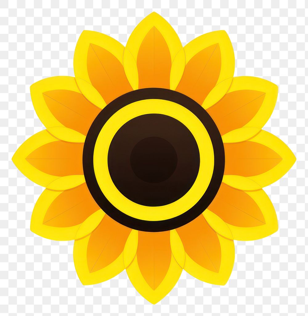 PNG Sunflower fame sunflower shape petal.